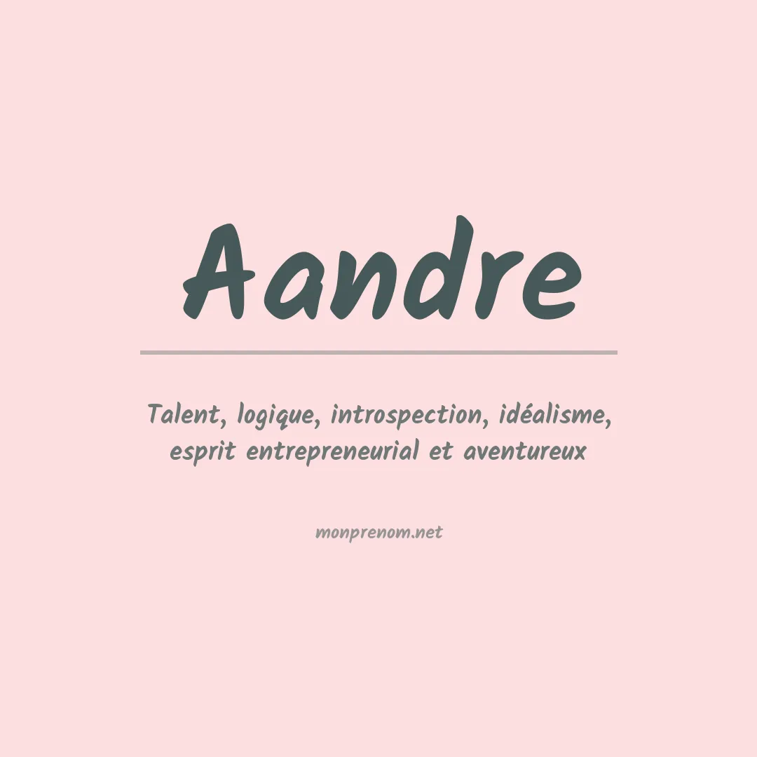 Prénom Aandre