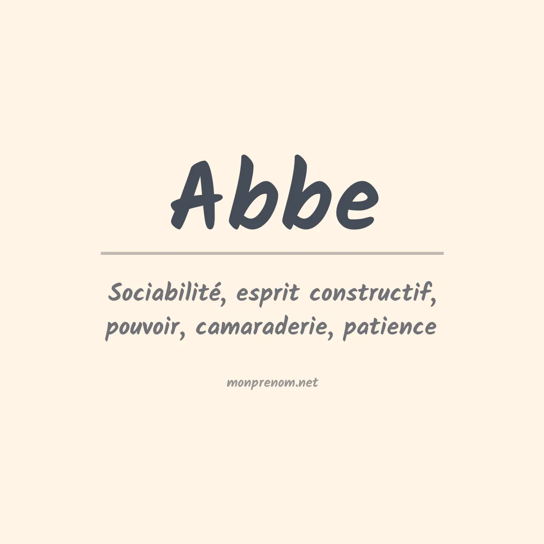 Prénom Abbe