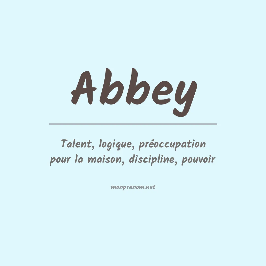 Prénom Abbey