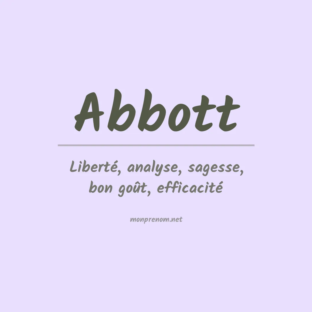 Prénom Abbott