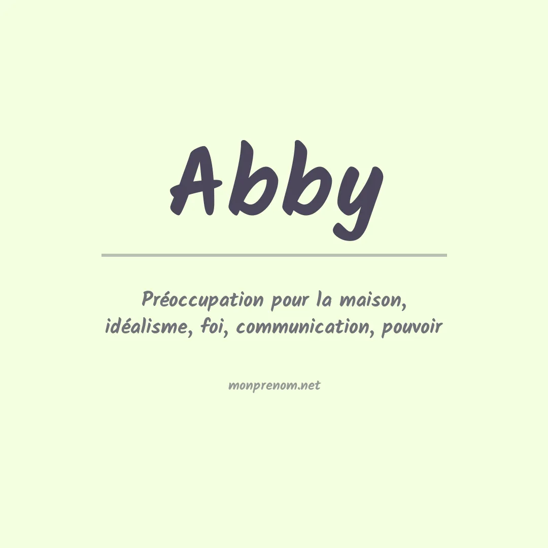 Prénom Abby