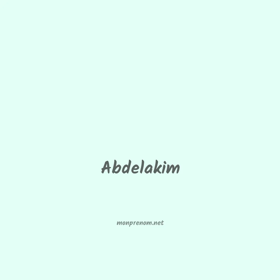 Abdelakim en chinois