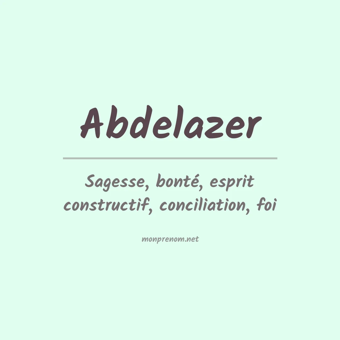 Prénom Abdelazer