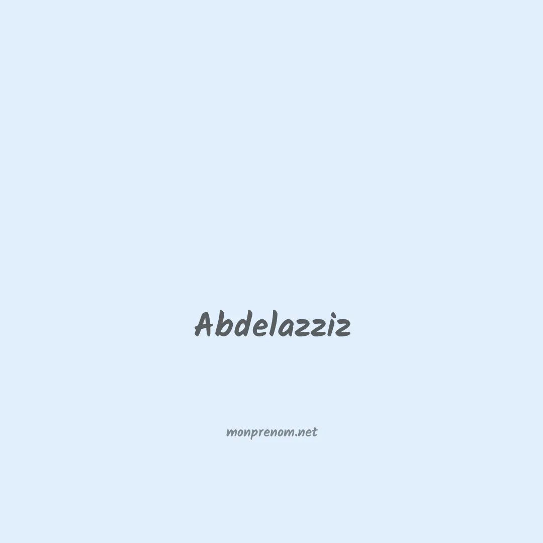 Abdelazziz en chinois