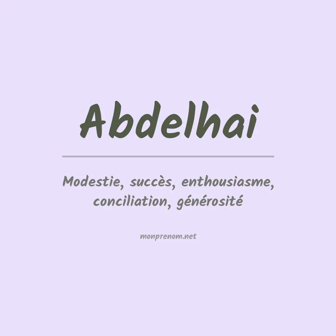 Prénom Abdelhai