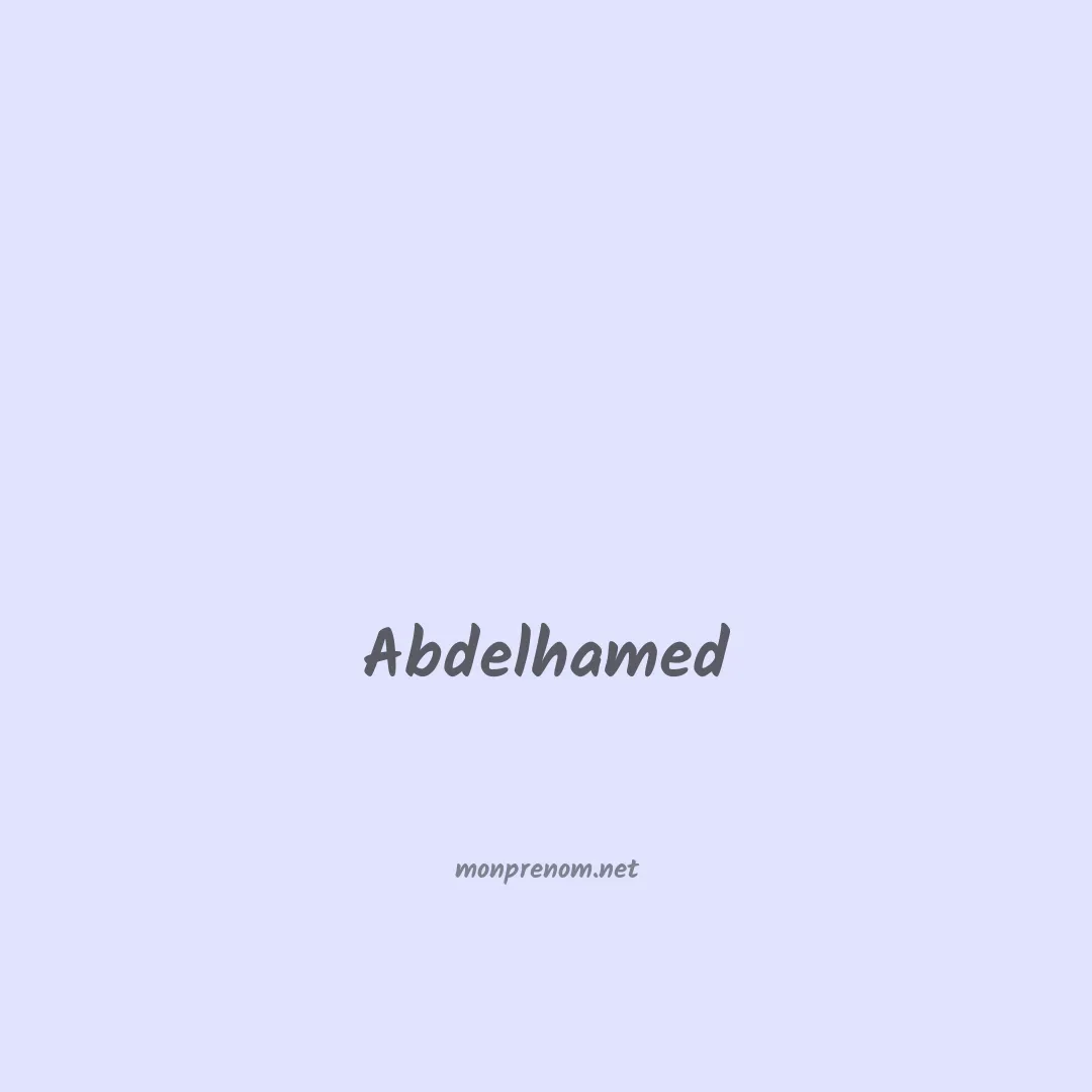 Abdelhamed en chinois