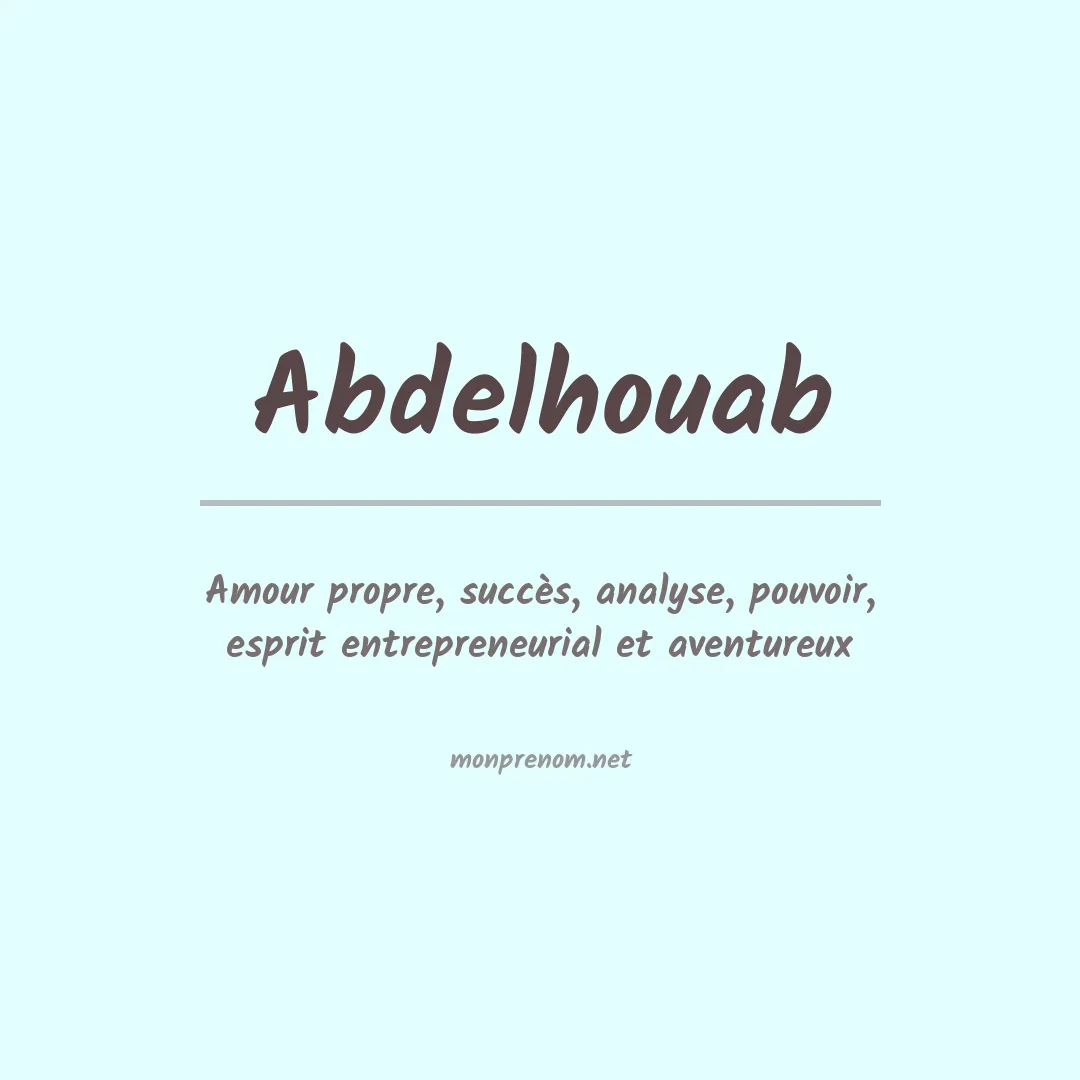 Prénom Abdelhouab
