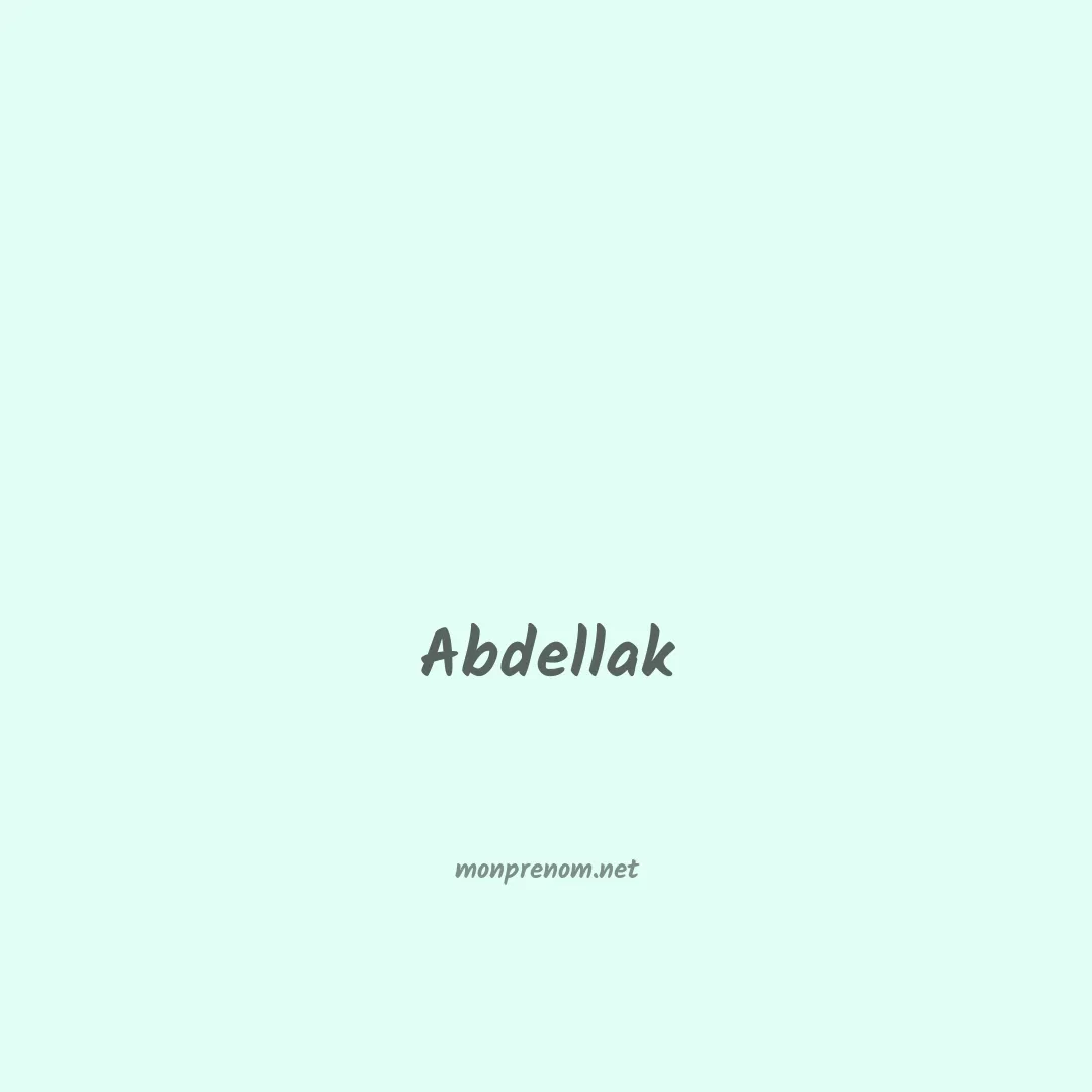 Abdellak en chinois