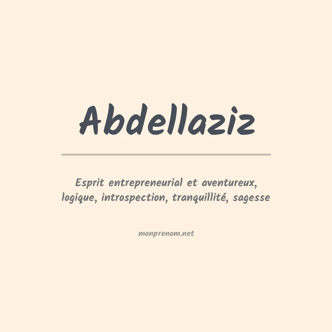 Prénom Abdellaziz