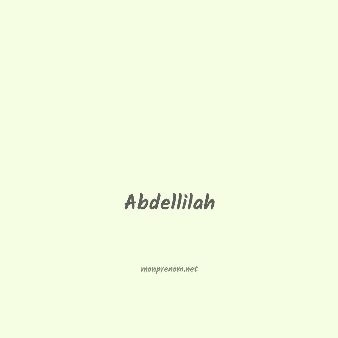 Abdellilah en chinois