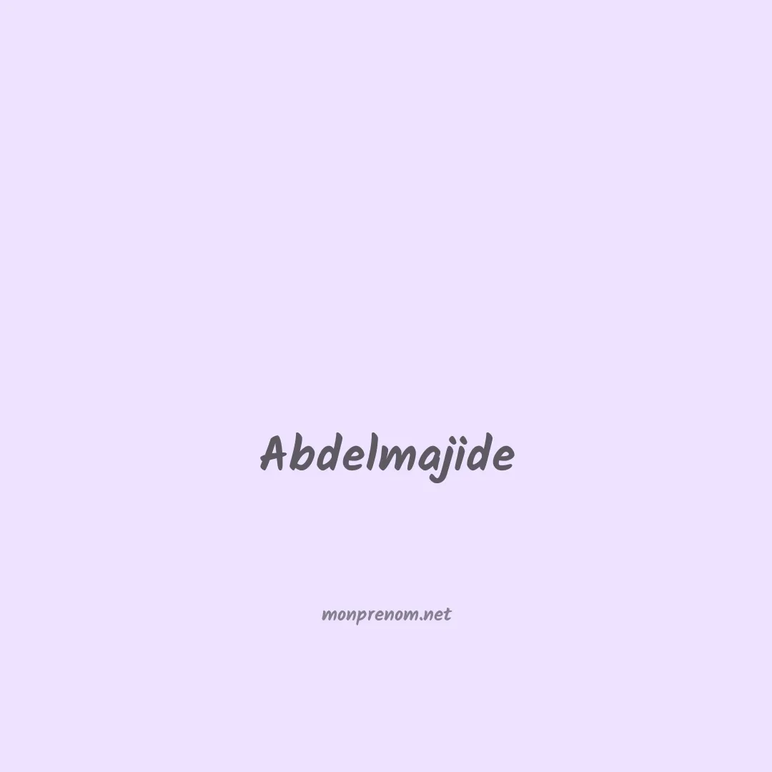 Abdelmajide en chinois