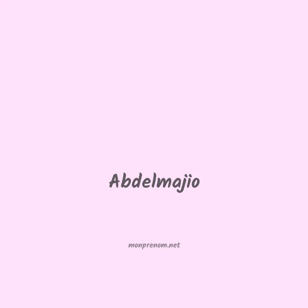 Abdelmajio en chinois