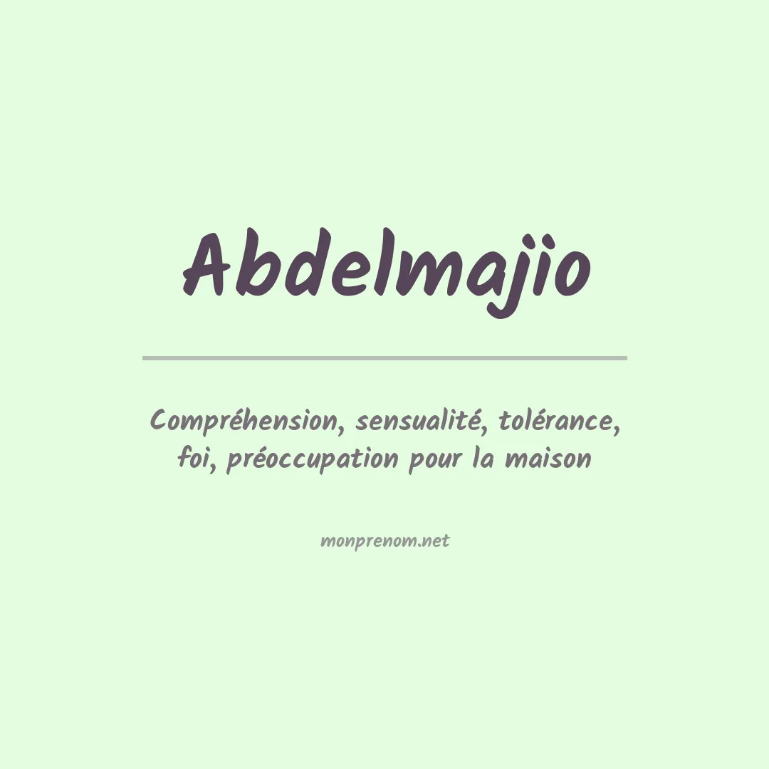 Prénom Abdelmajio