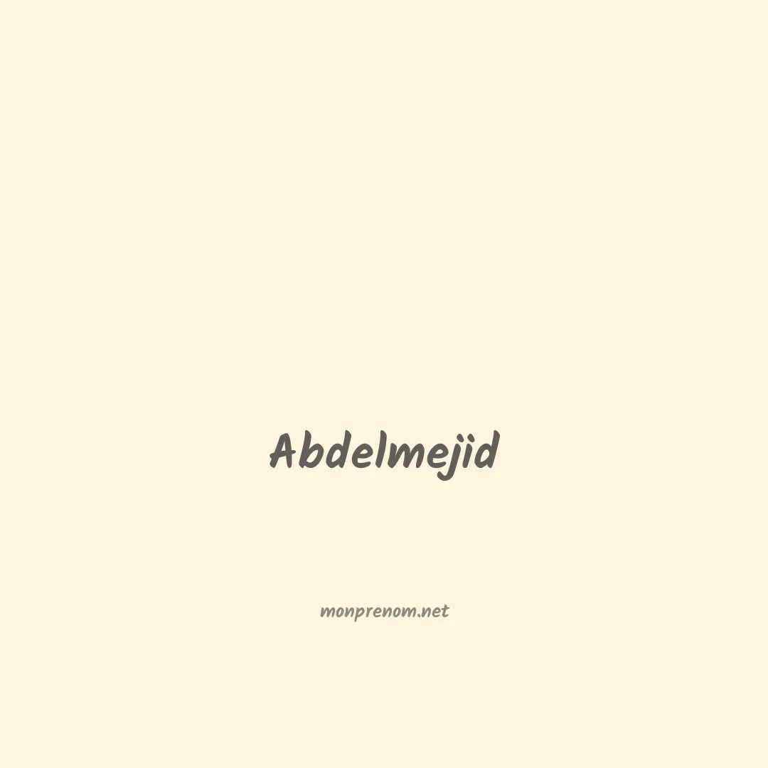 Abdelmejid en chinois
