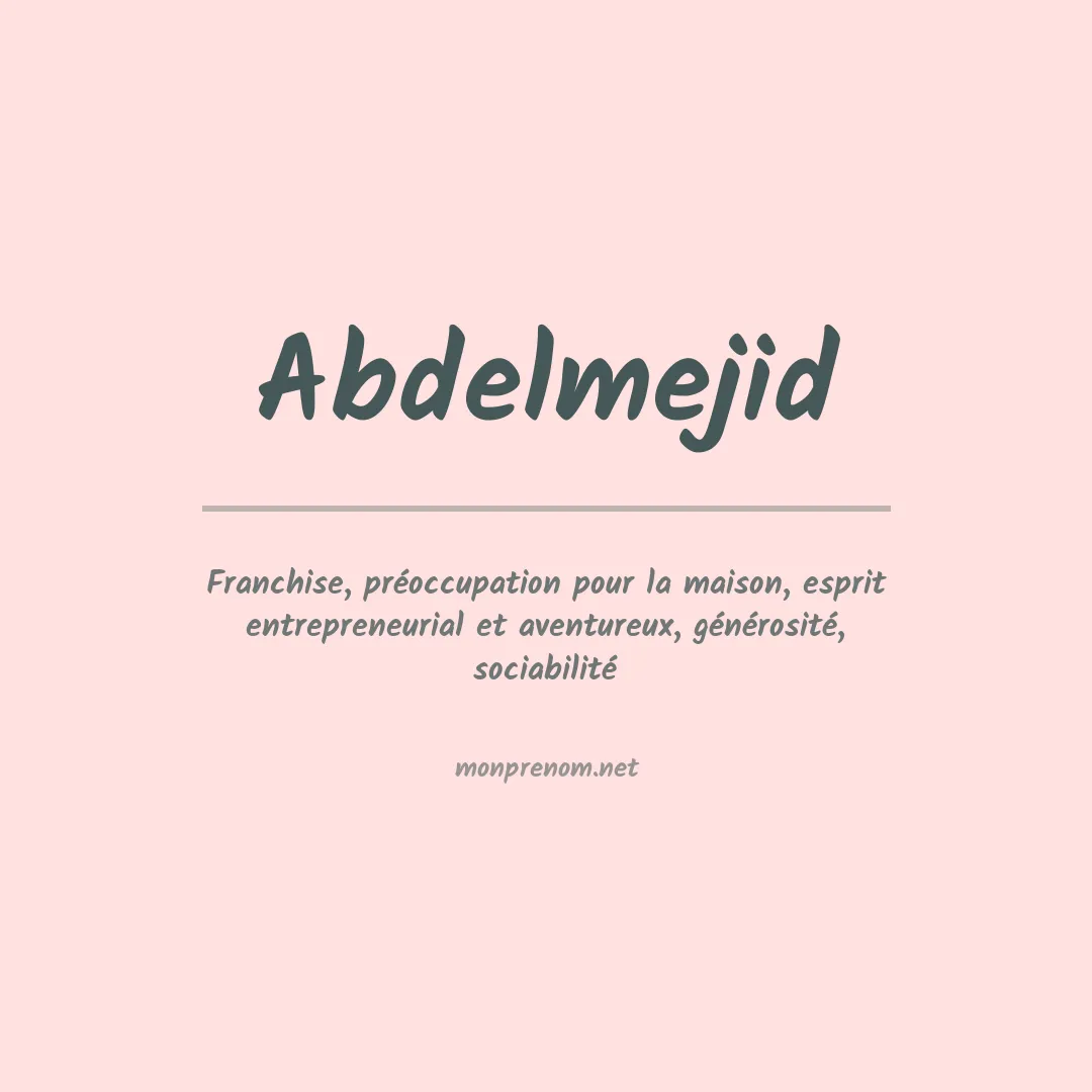 Prénom Abdelmejid