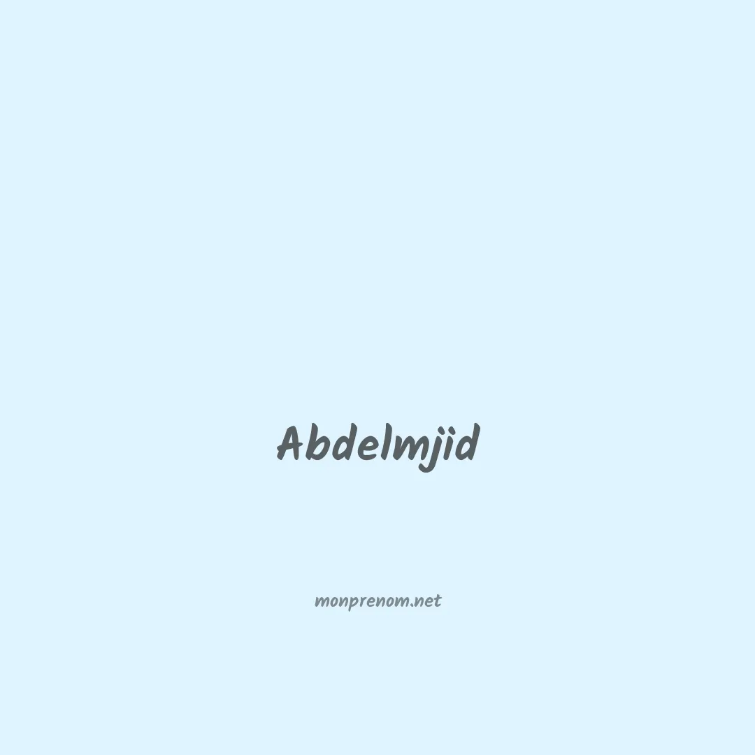 Abdelmjid en chinois