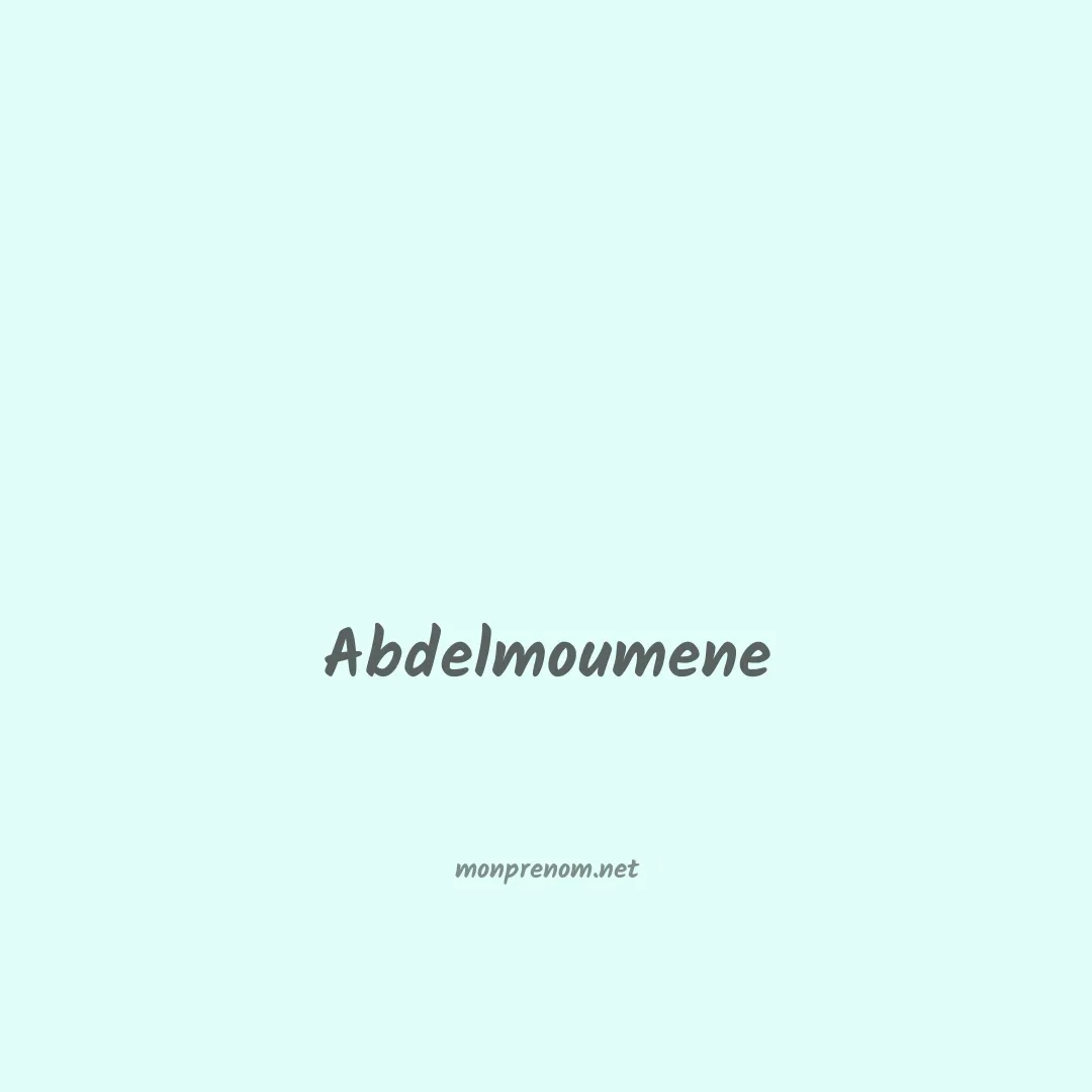 Abdelmoumene en chinois