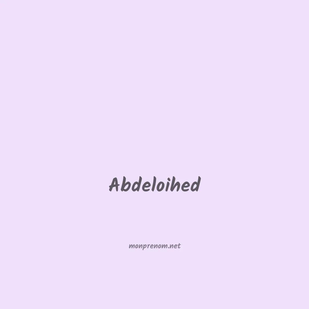 Abdeloihed en chinois