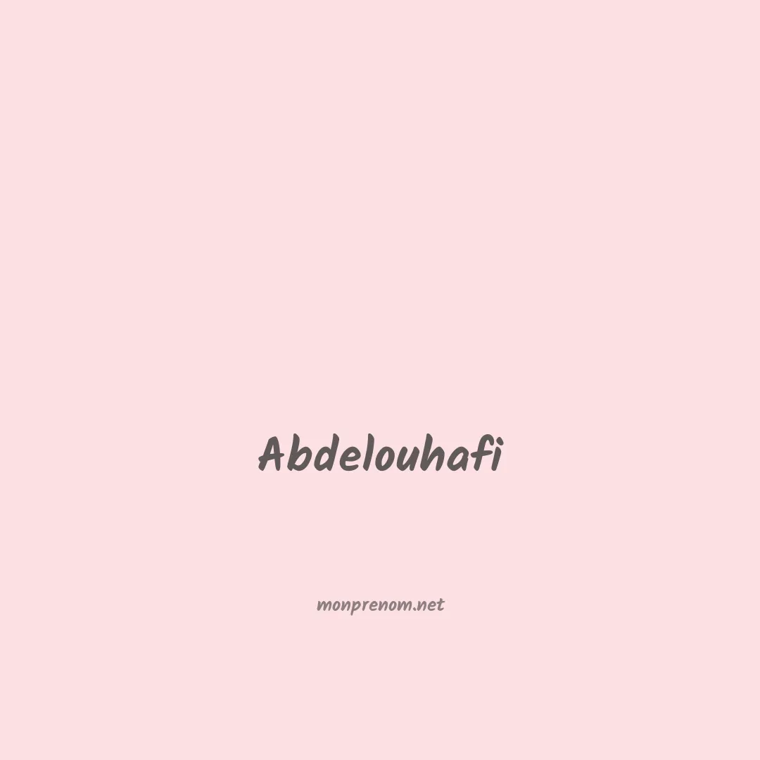 Abdelouhafi en chinois