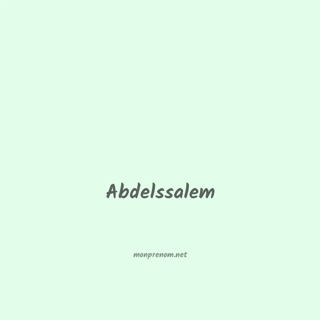 Abdelssalem en chinois