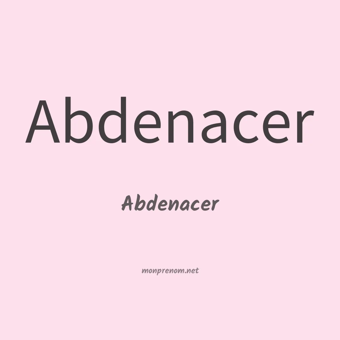 Abdenacer en chinois