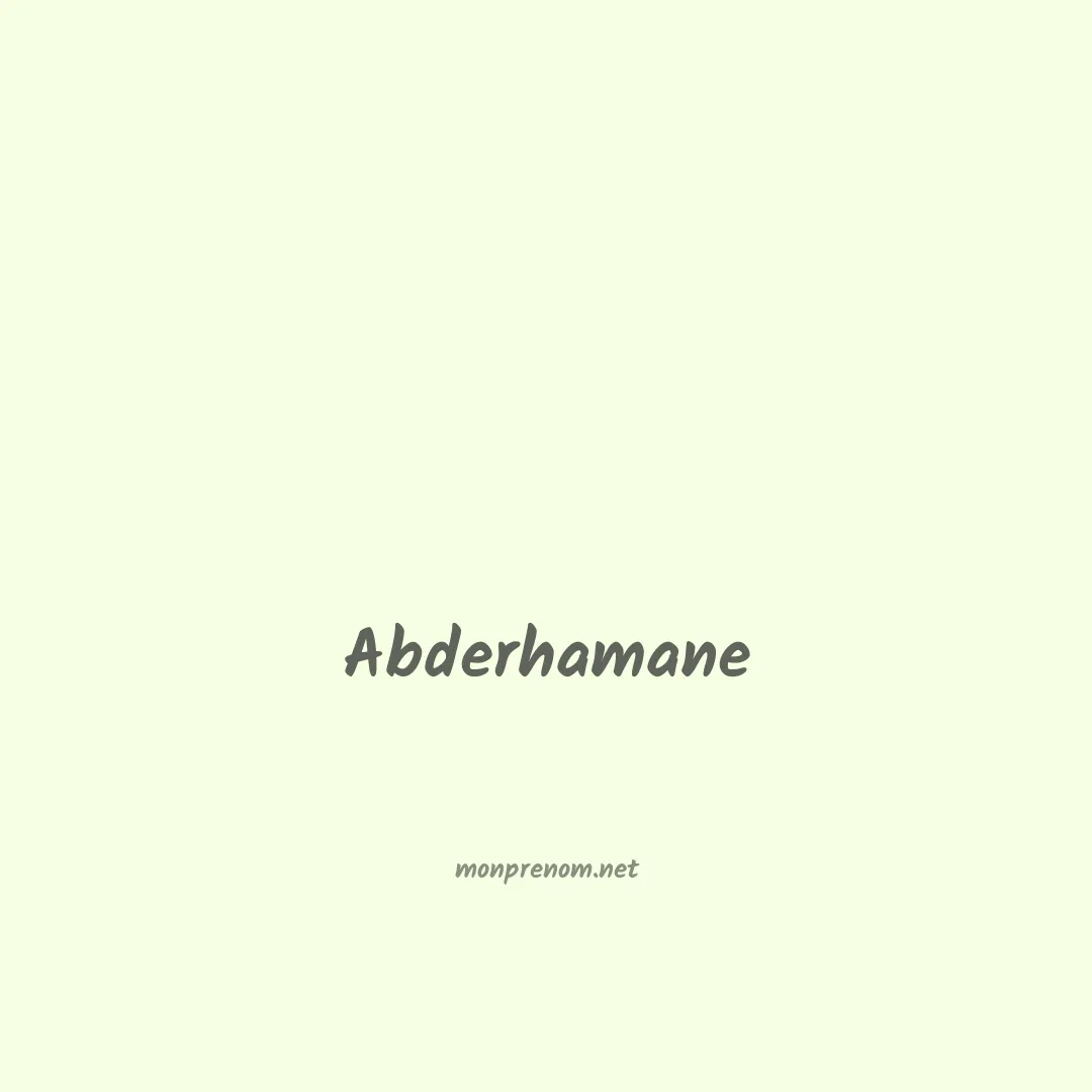 Abderhamane en chinois