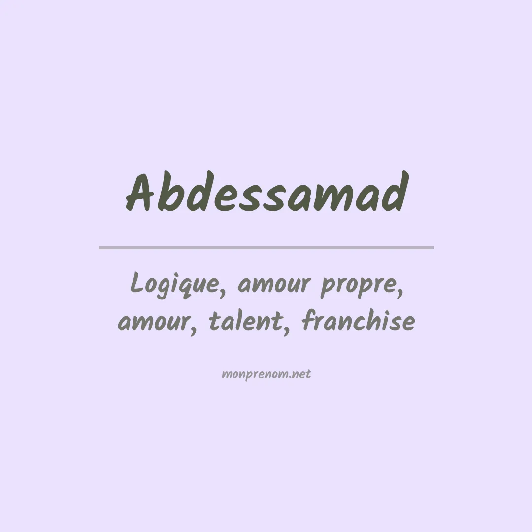 Prénom Abdessamad