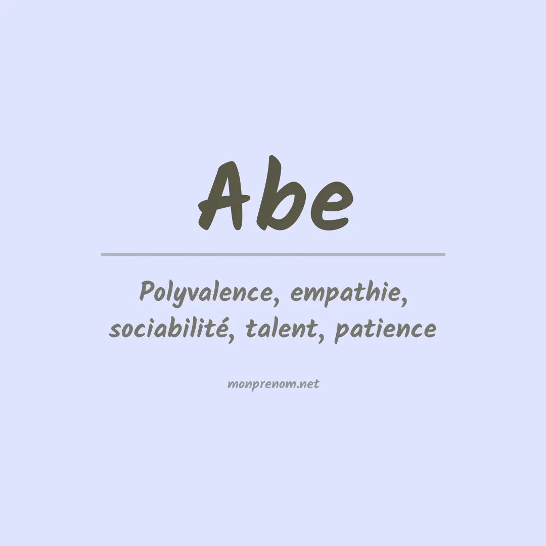 Prénom Abe