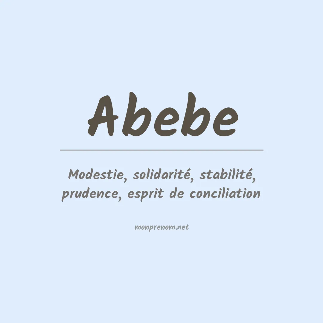 Prénom Abebe