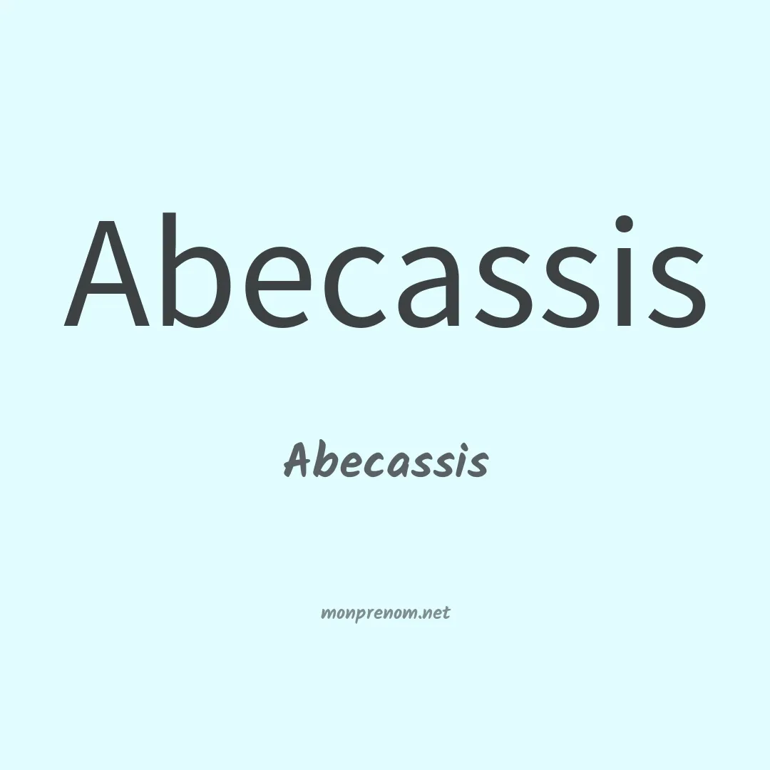 Abecassis en chinois