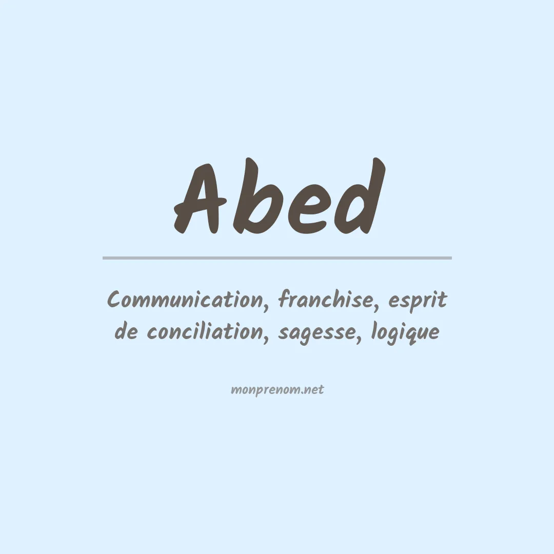 Prénom Abed