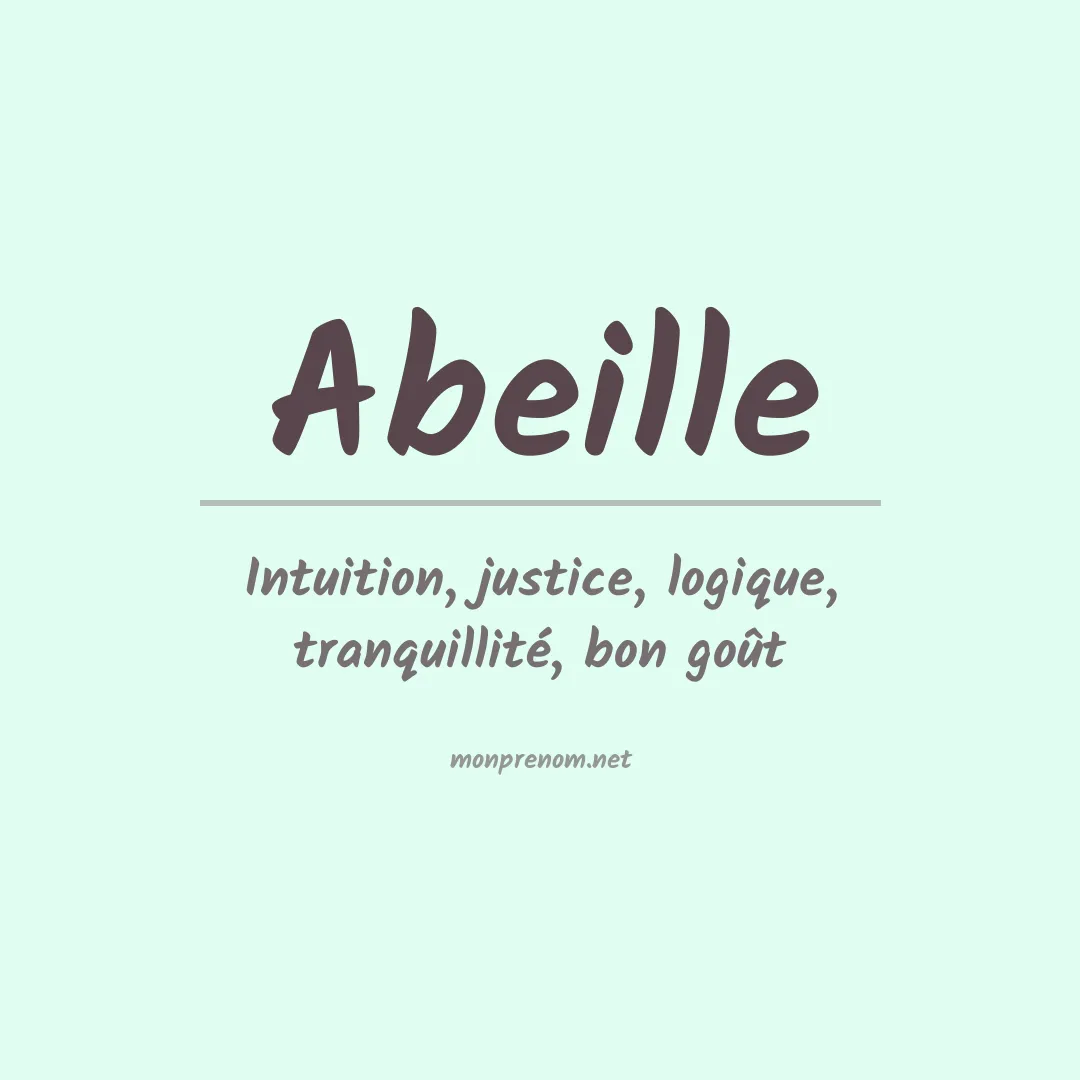 Signification du prénom Abeille