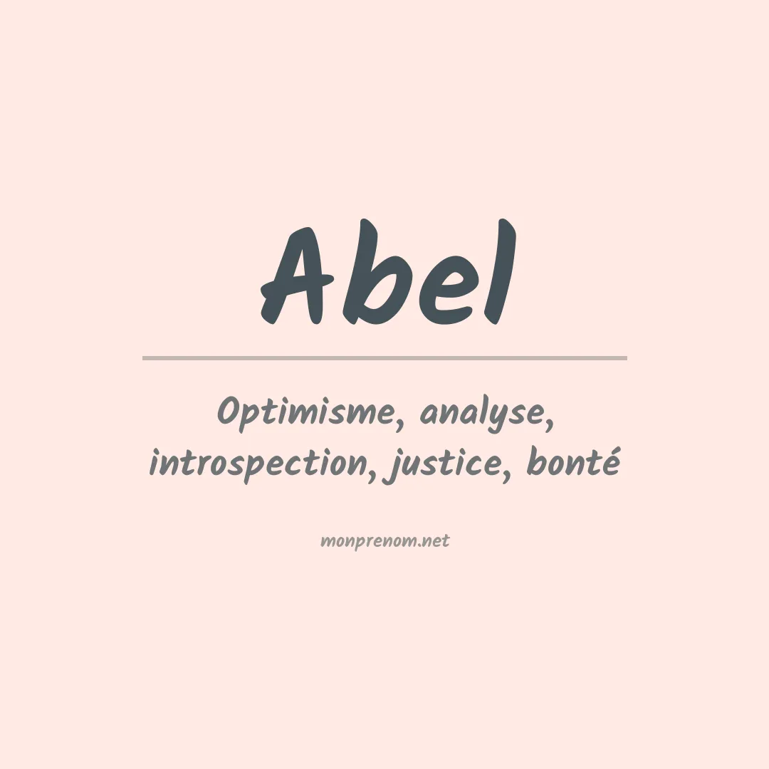 Prénom Abel