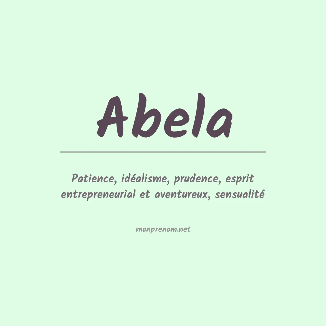 Prénom Abela