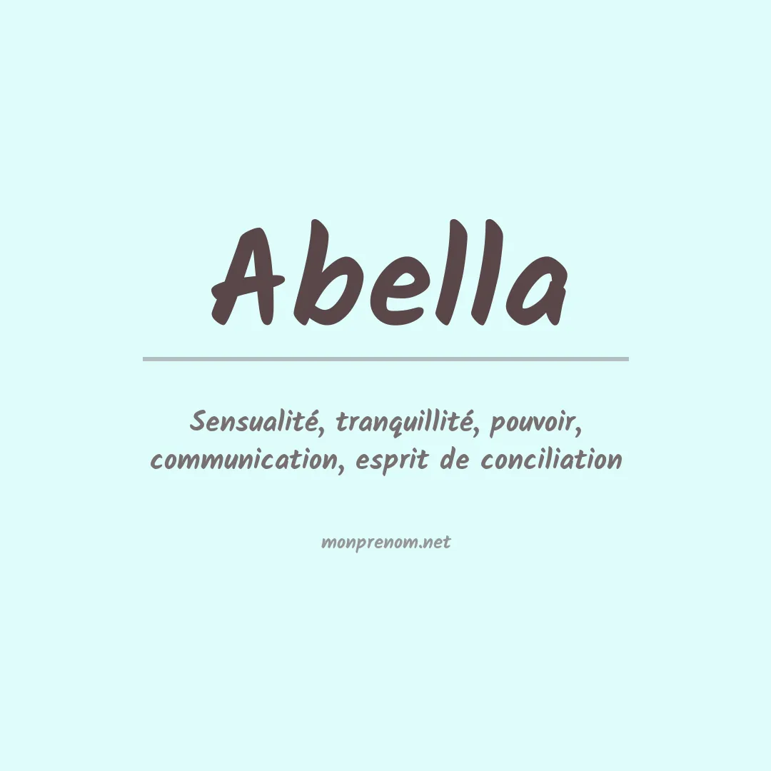 Prénom Abella