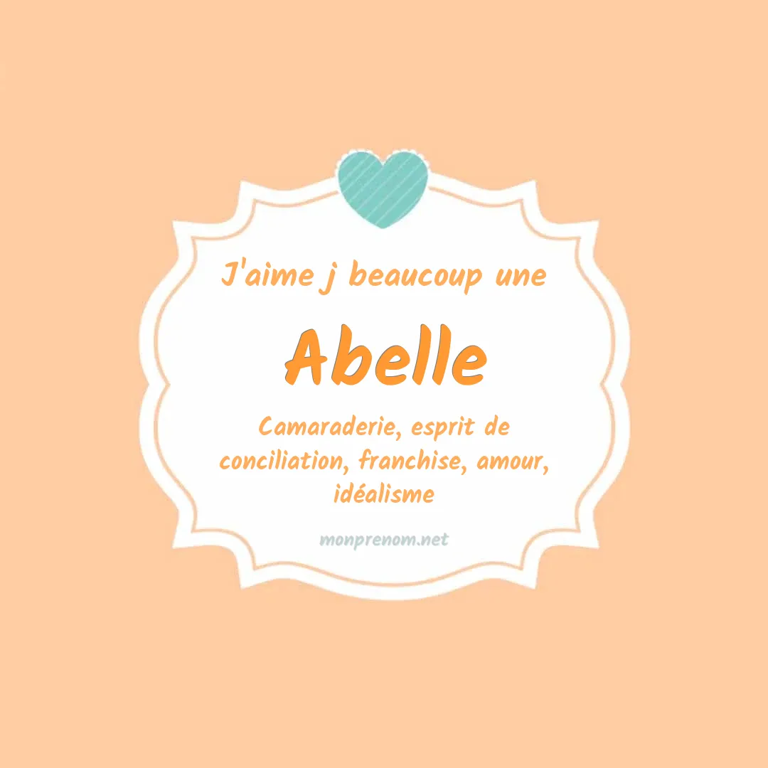 J'aime beaucoup Abelle