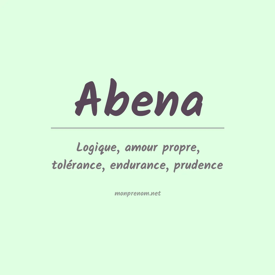 Prénom Abena