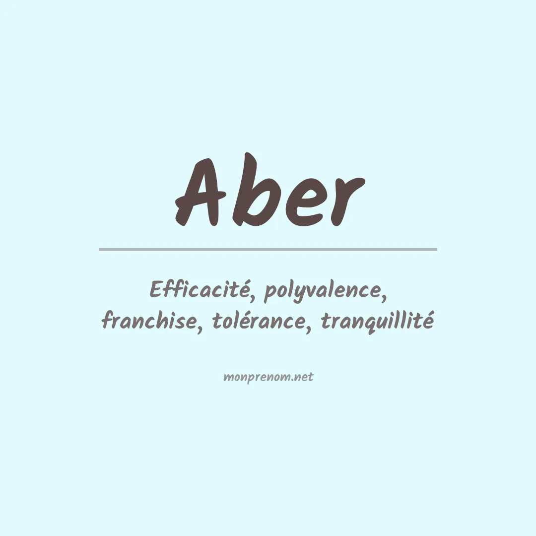 Prénom Aber
