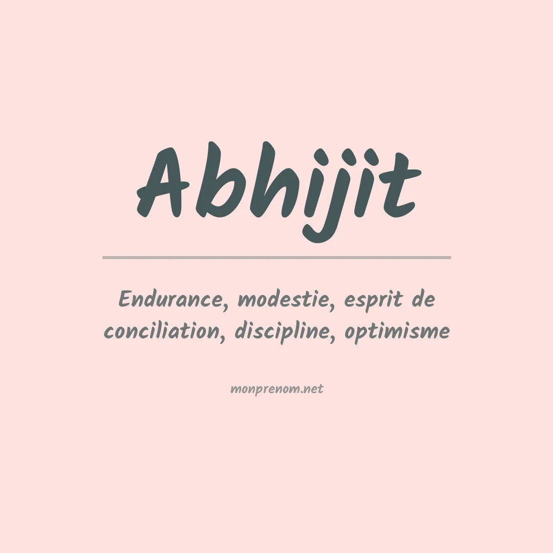 Prénom Abhijit
