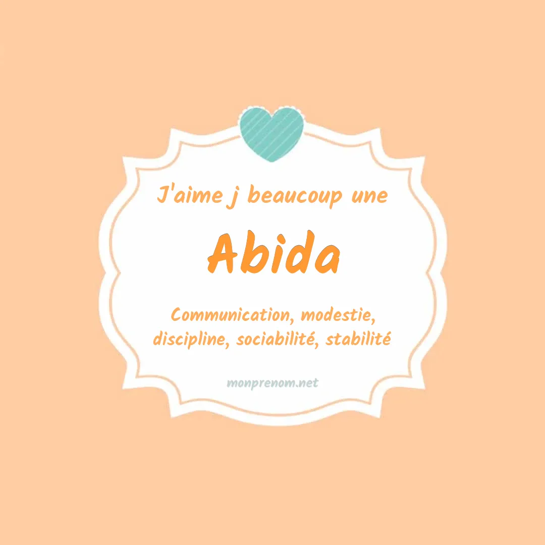 J'aime beaucoup Abida