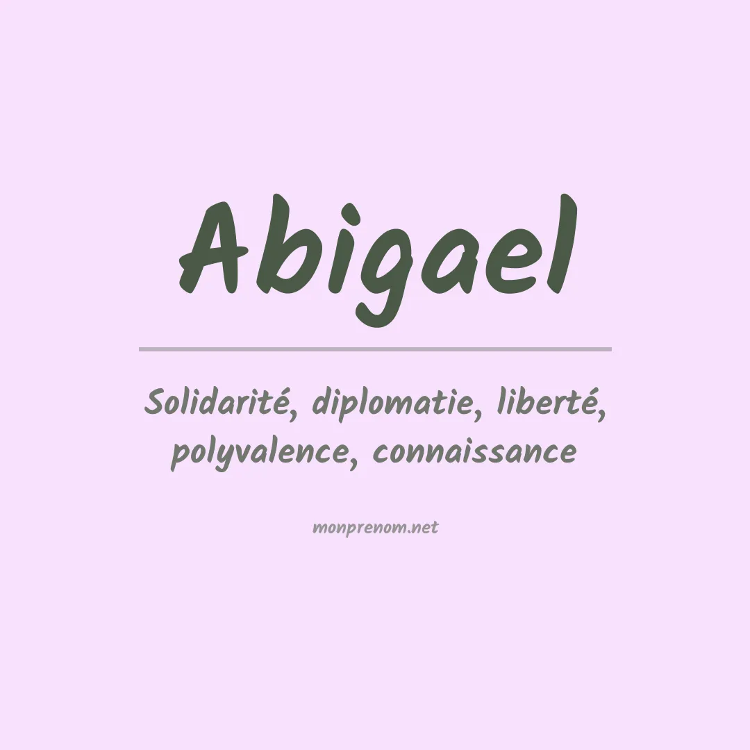 Prénom Abigael