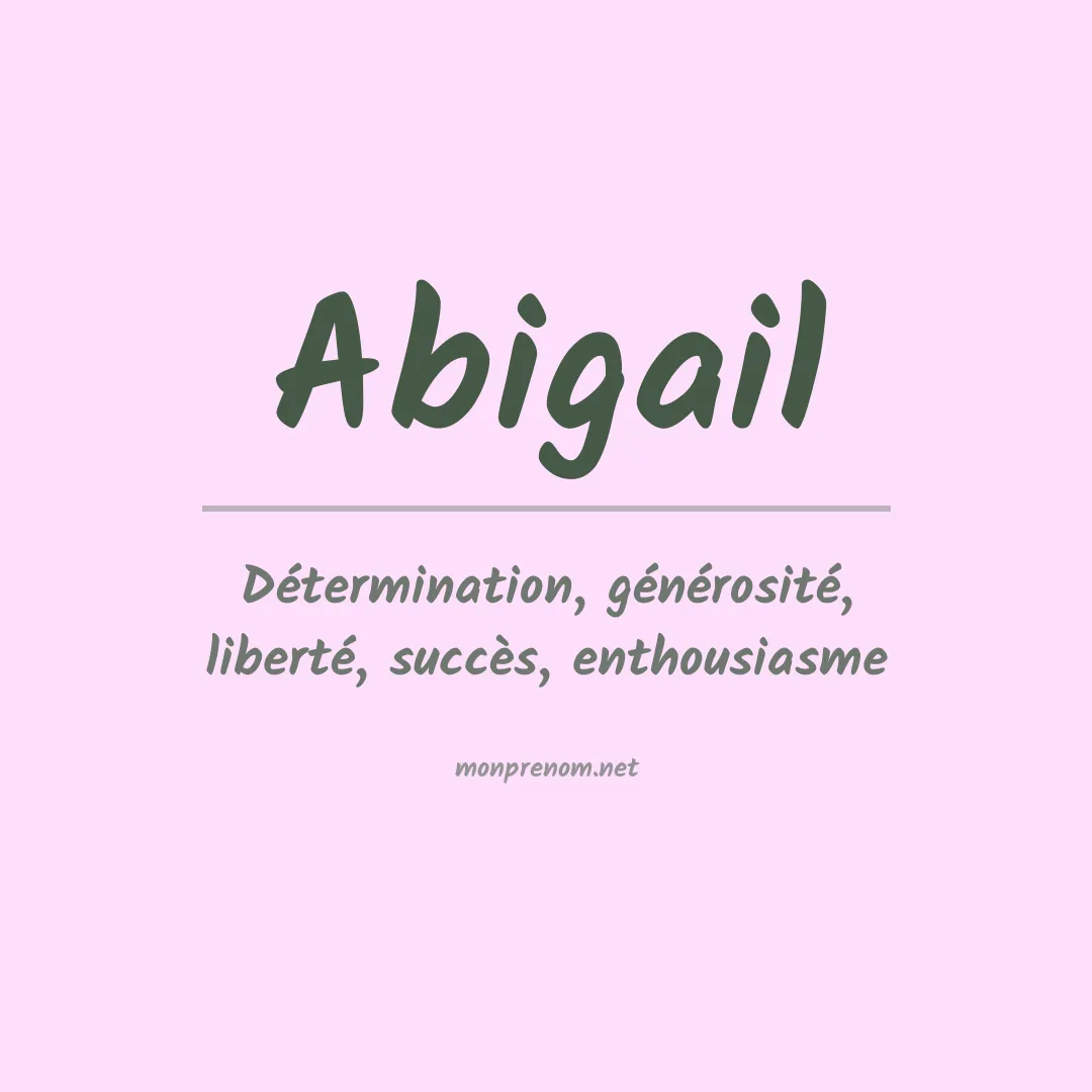 Prénom Abigail