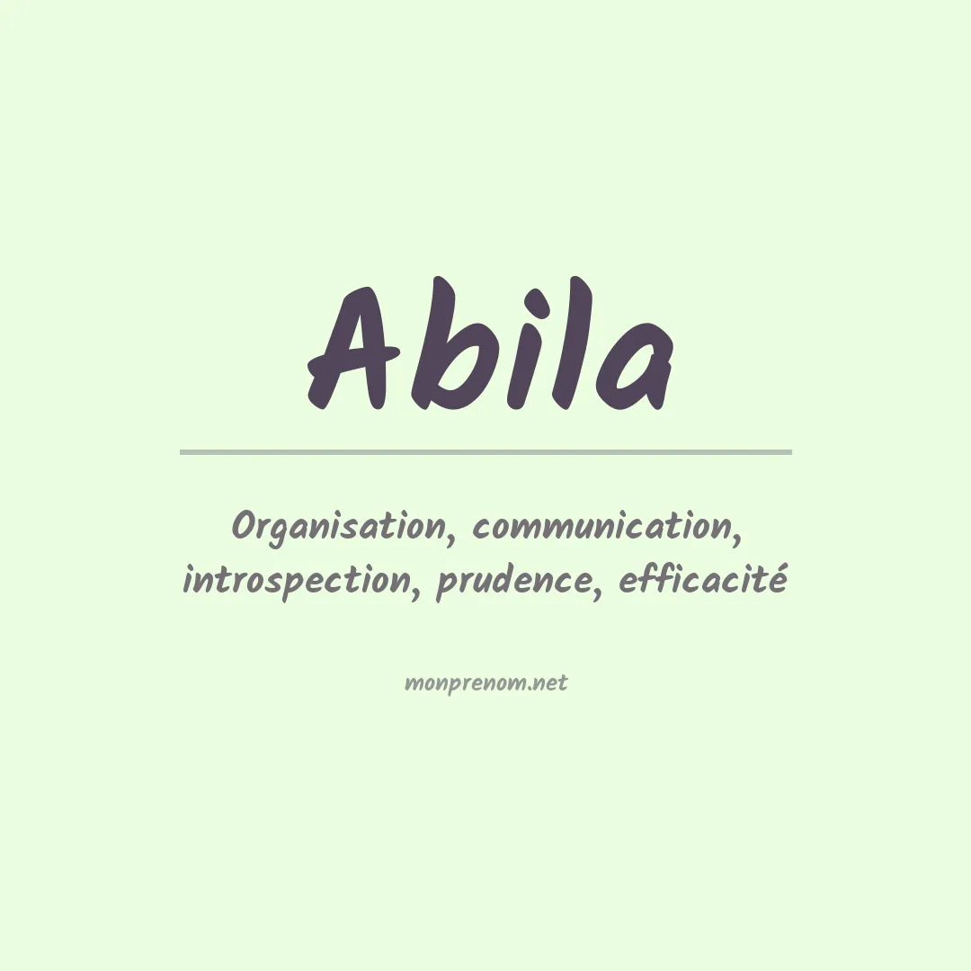 Prénom Abila