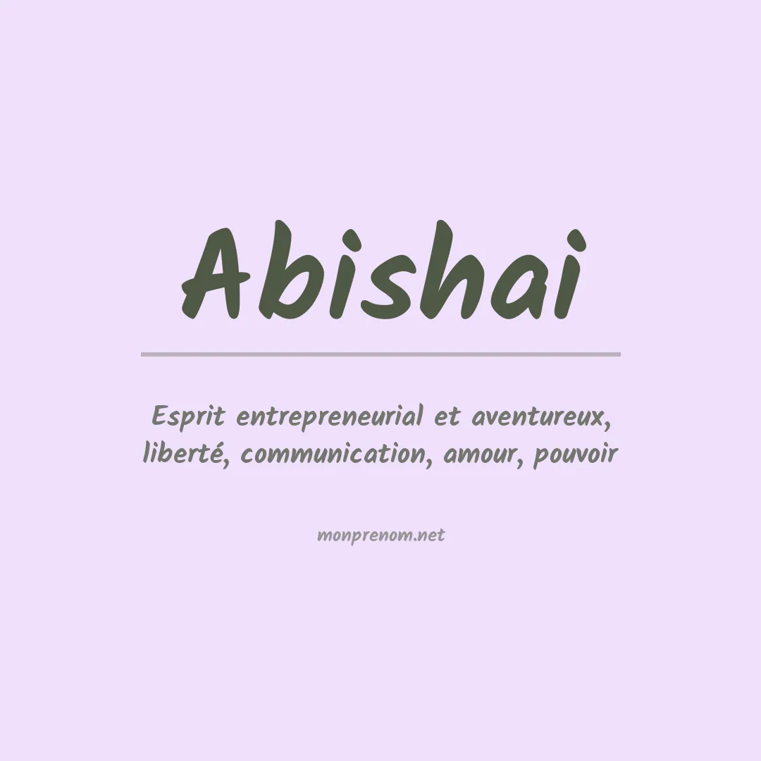 Prénom Abishai