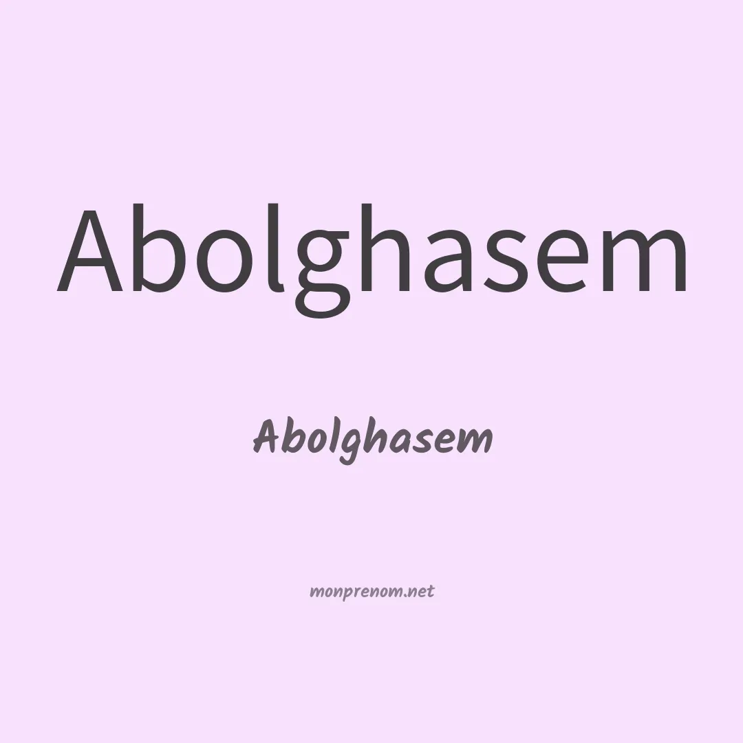 Abolghasem en chinois