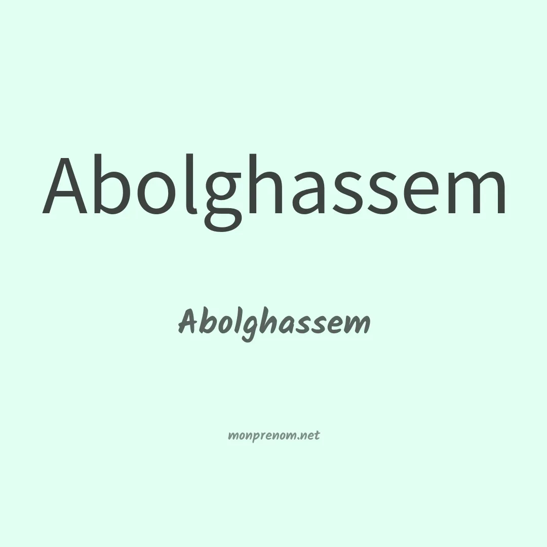 Abolghassem en chinois