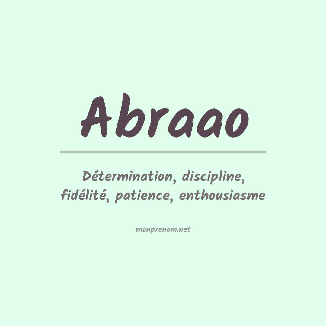 Prénom Abraao
