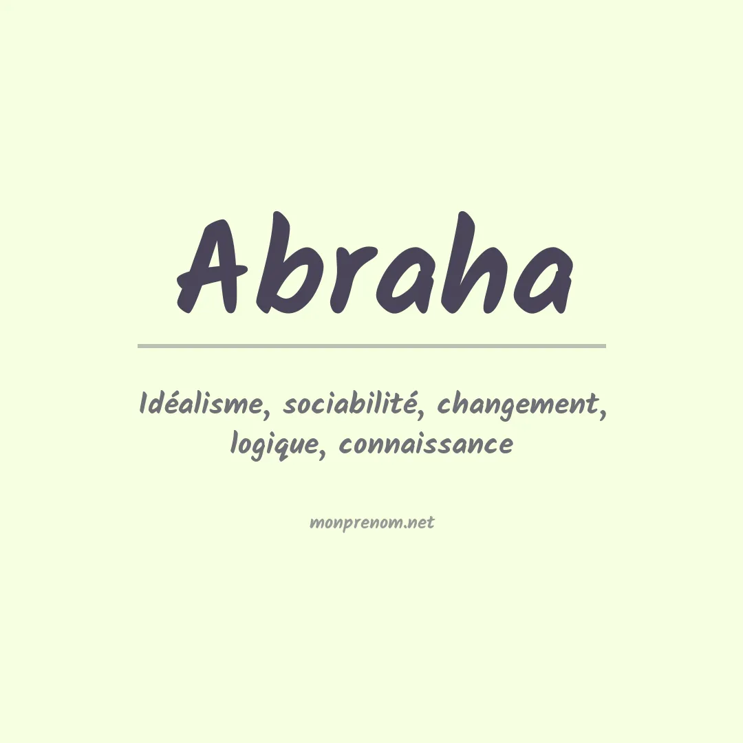 Prénom Abraha