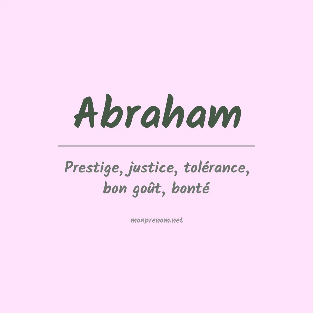 Prénom Abraham
