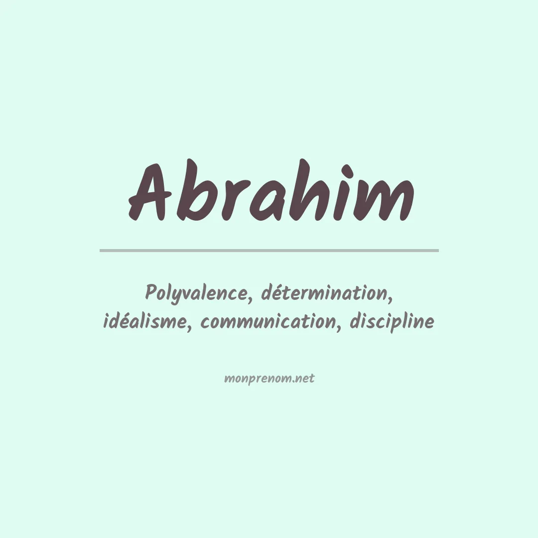 Prénom Abrahim